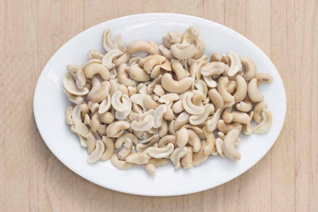 #3 When cashews are done, they will be soft and appear smooth.